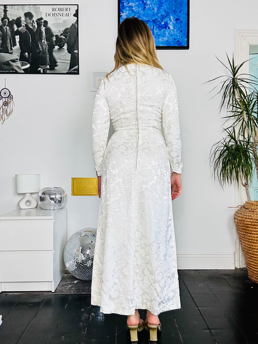 1970's Long Sleeve Dress Size 8