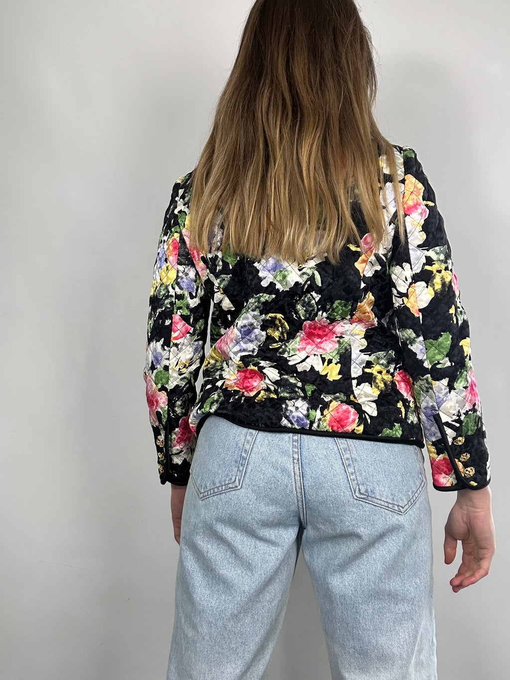 Floral 80's Jacket Size 10