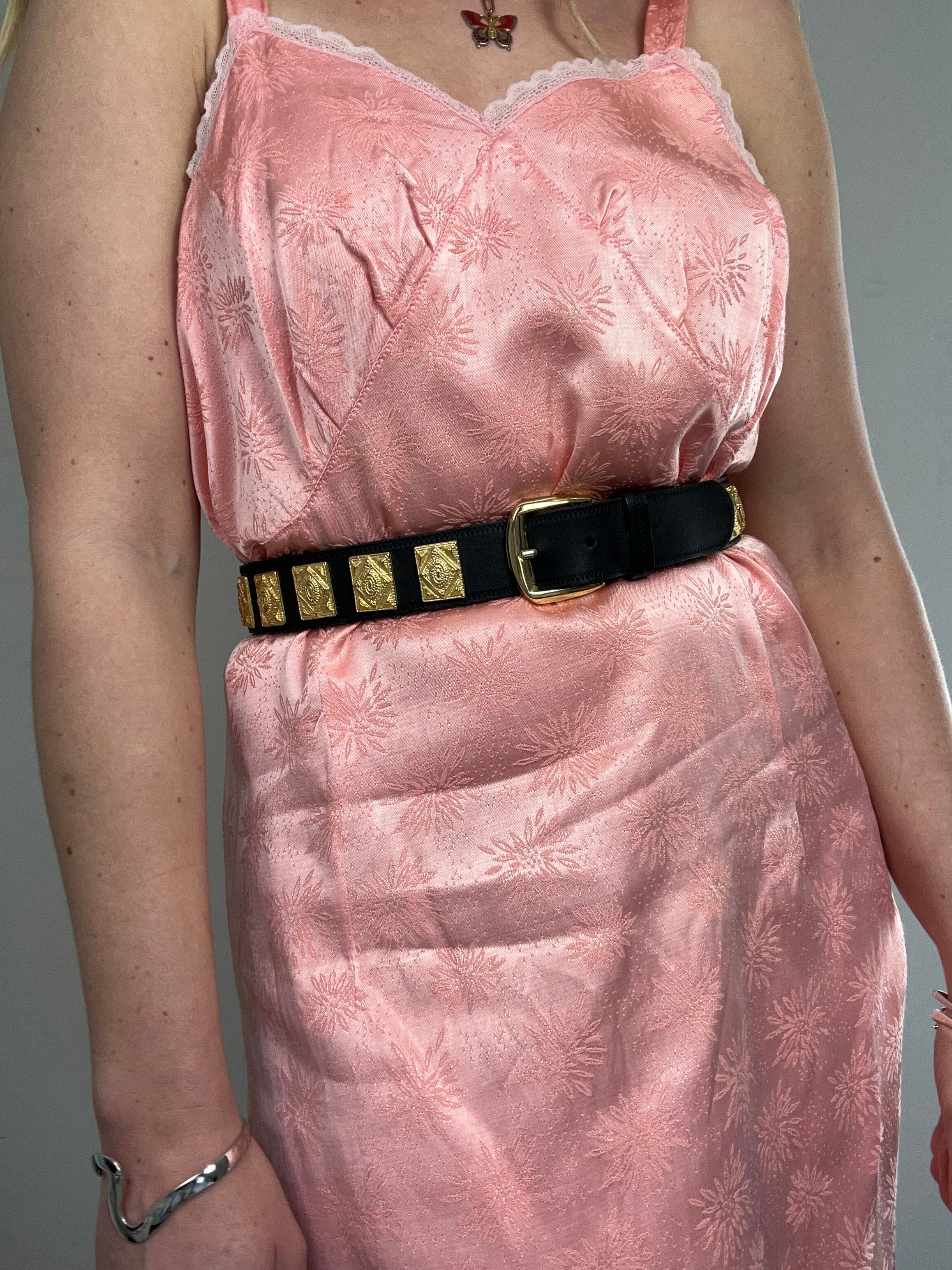 1970's Peach Silp Dress Size 10