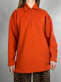 Orange 9's Half Zip Fleece Size M
