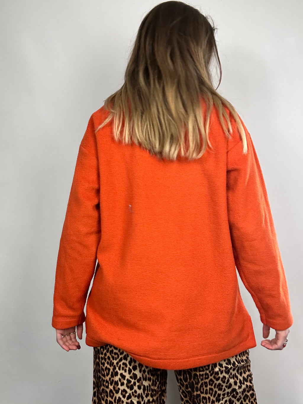 Orange 9's Half Zip Fleece Size M