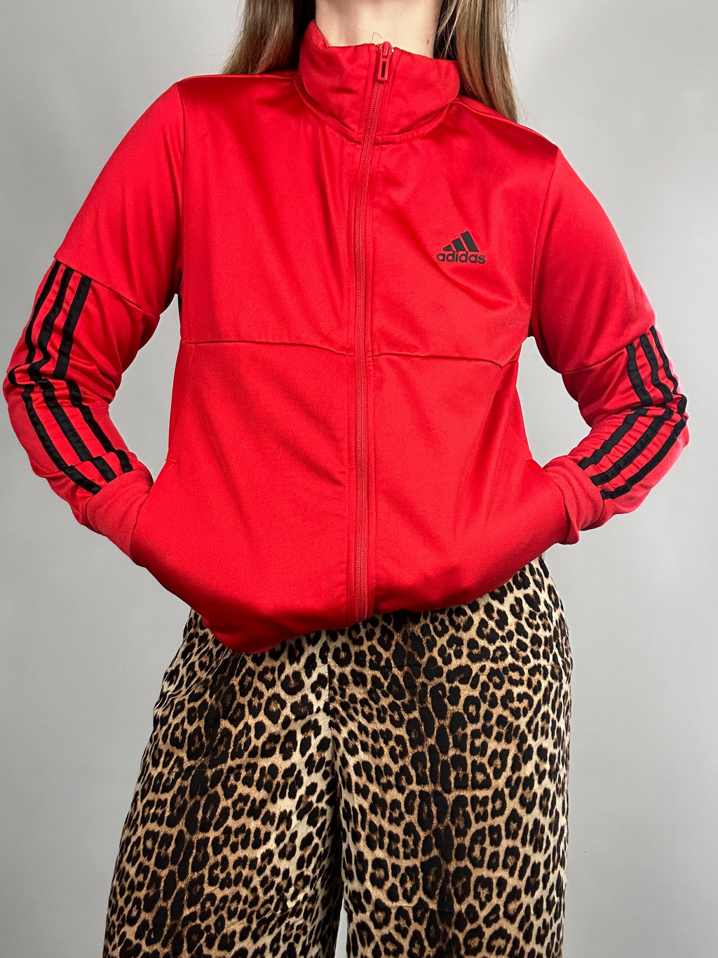 Adidas Red Jacket Size Xs
