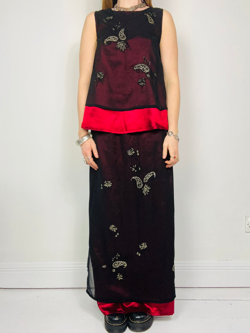 Chiffon 90's Two Piece Set Size 12