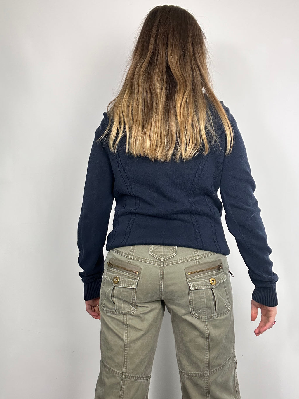 Navy Tommy Hilfiger Zip Through Size M