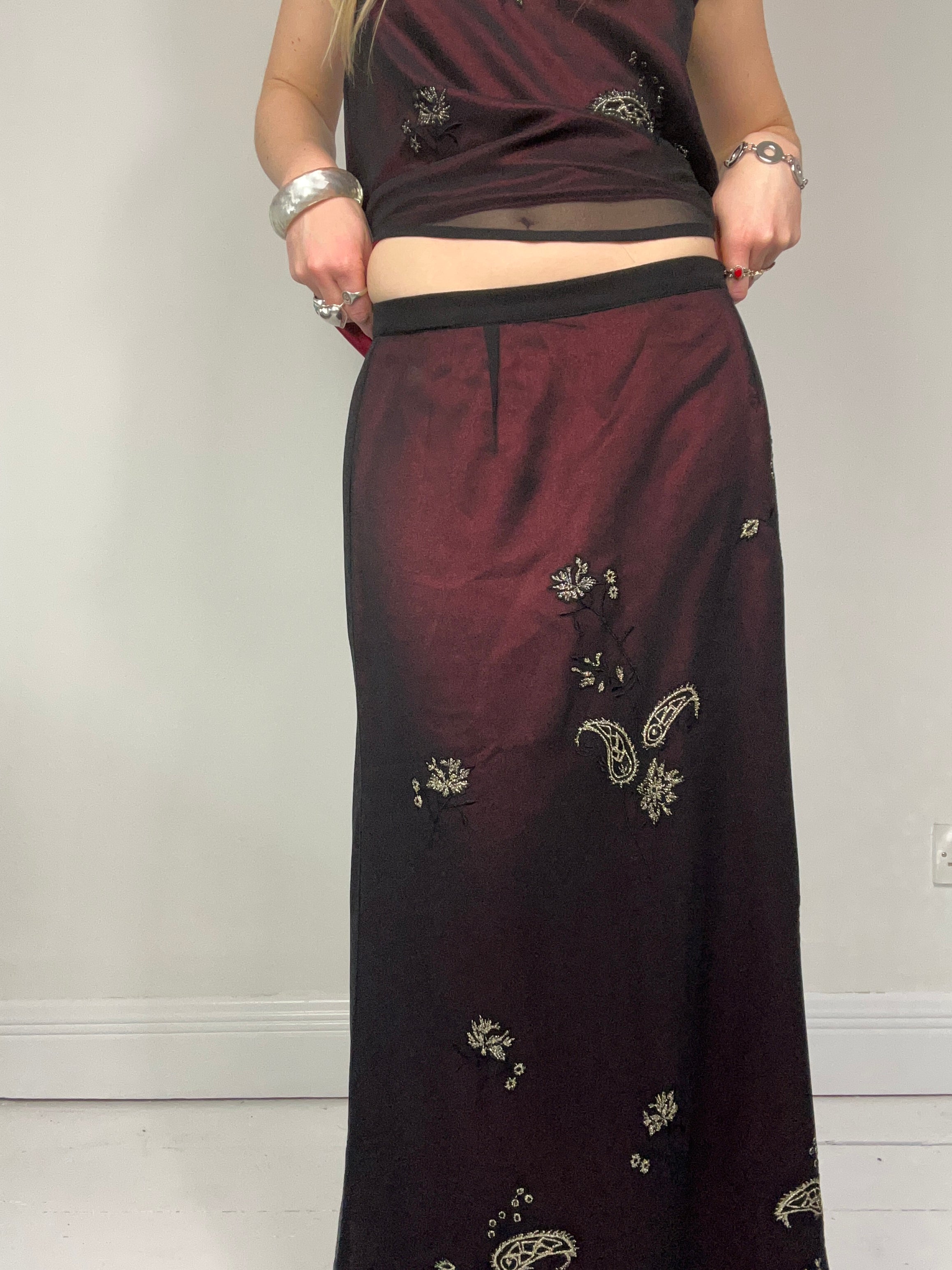 Chiffon 90's Two Piece Set Size 12