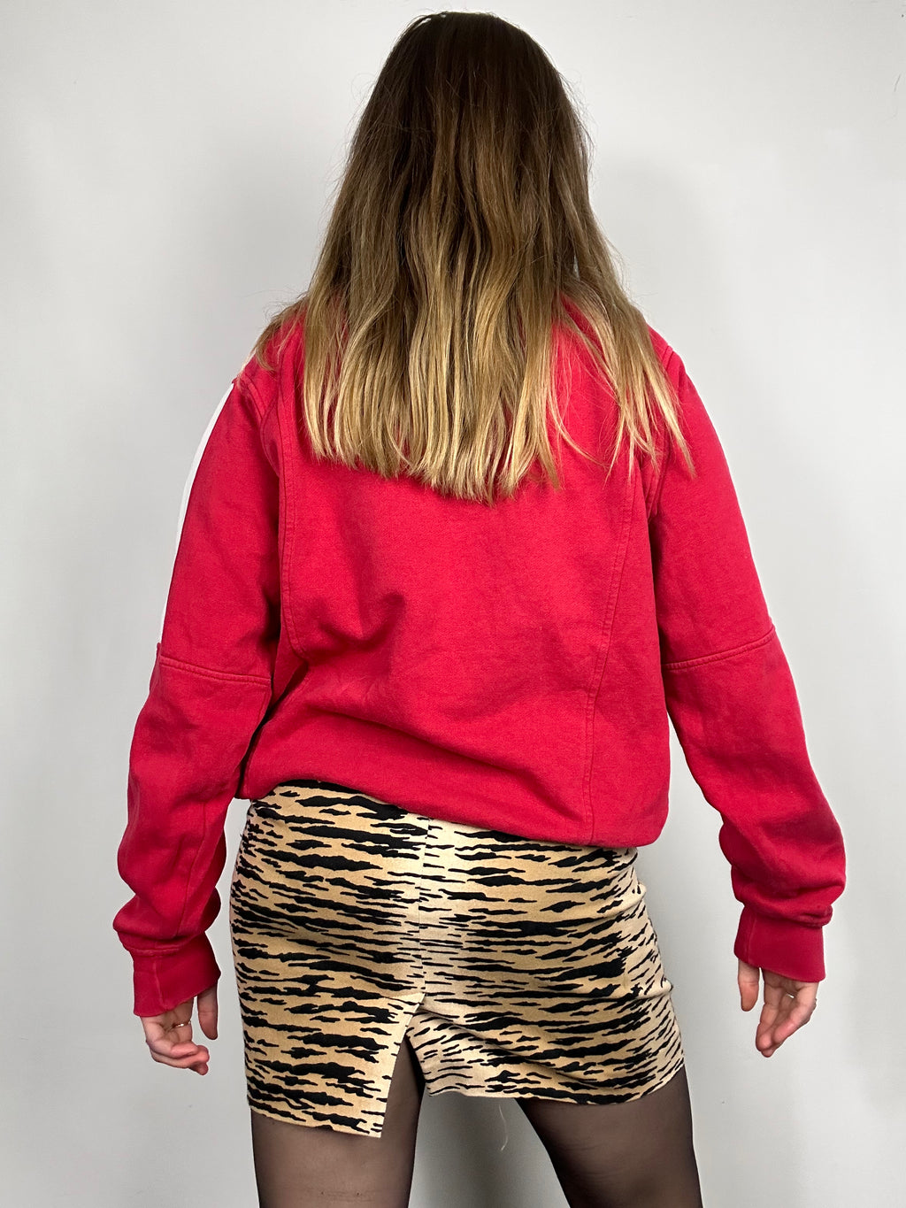 Red Reebok Sweater Size S/M