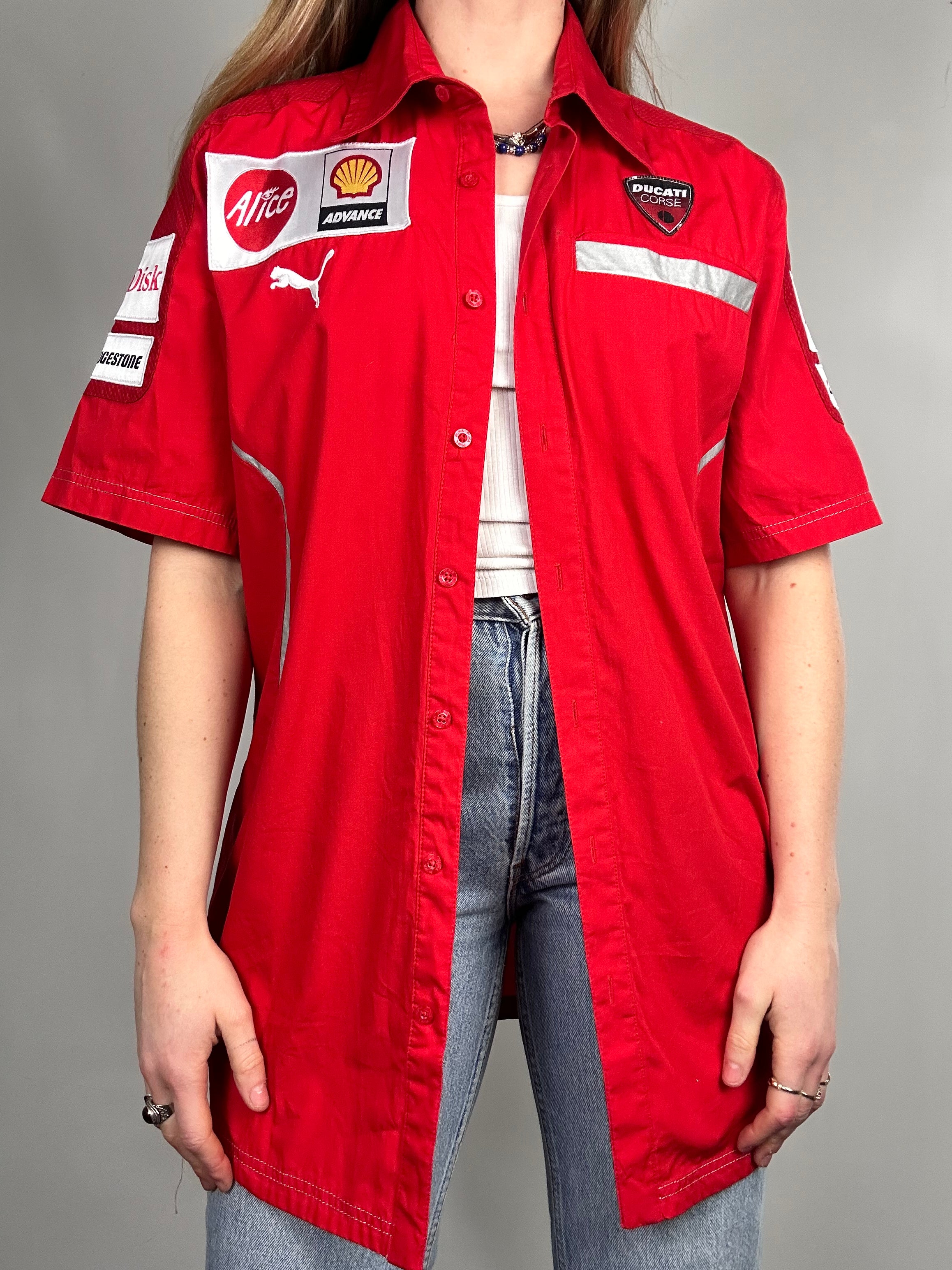 Red Puma Shell Shirt Size L