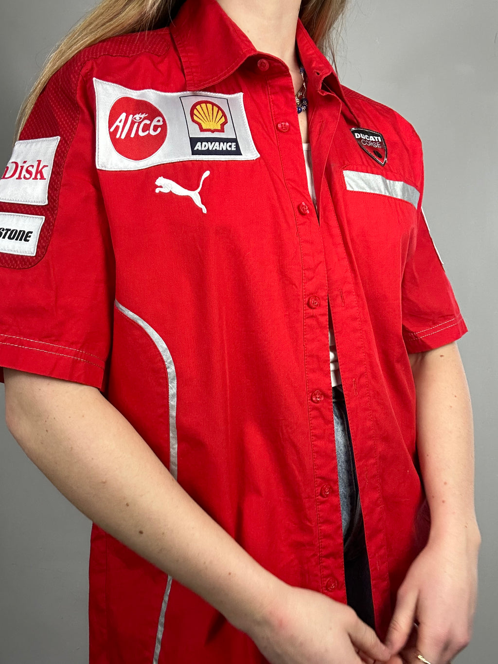 Red Puma Shell Shirt Size L