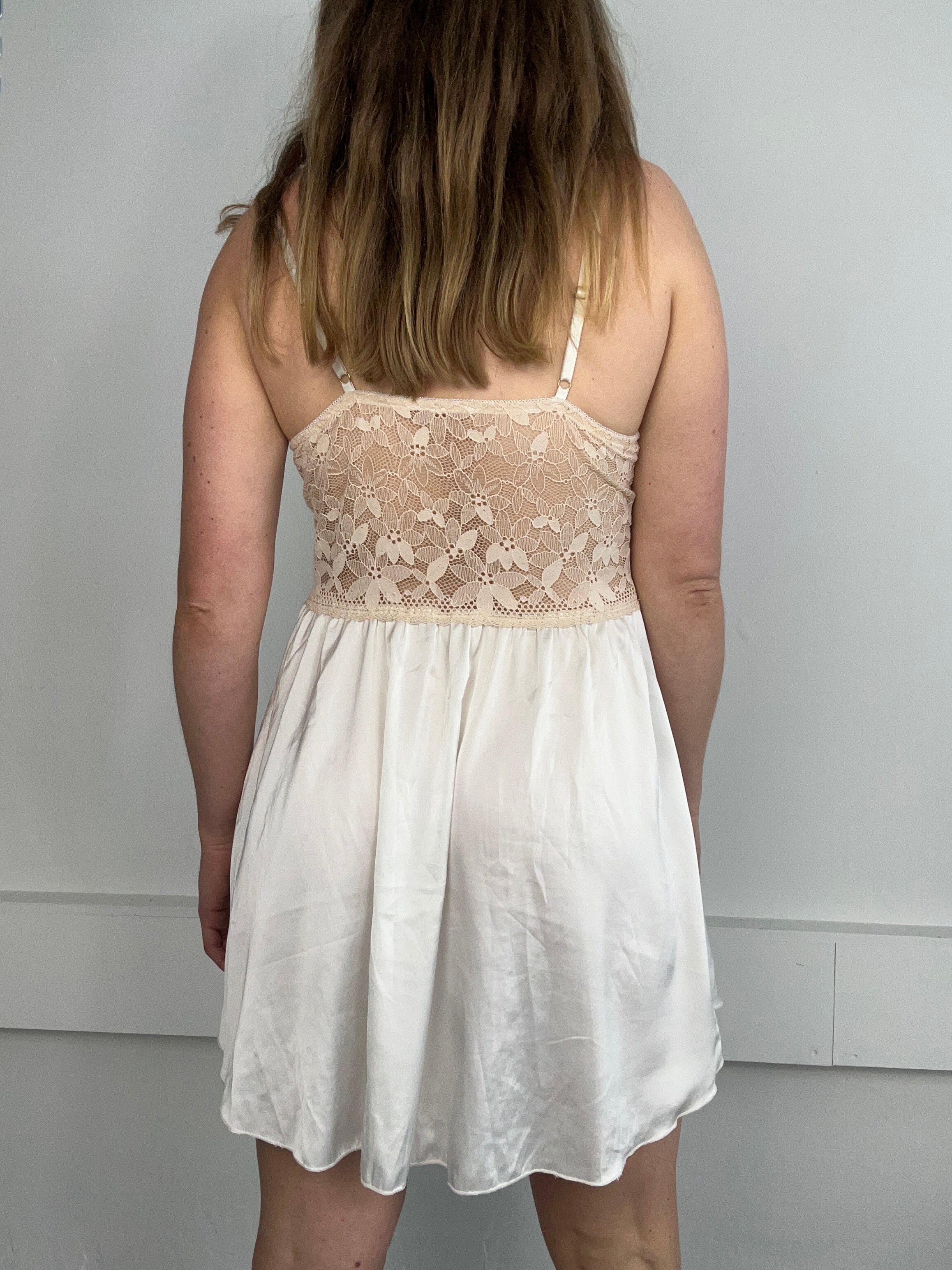 White Lace Slip Dress Size 8