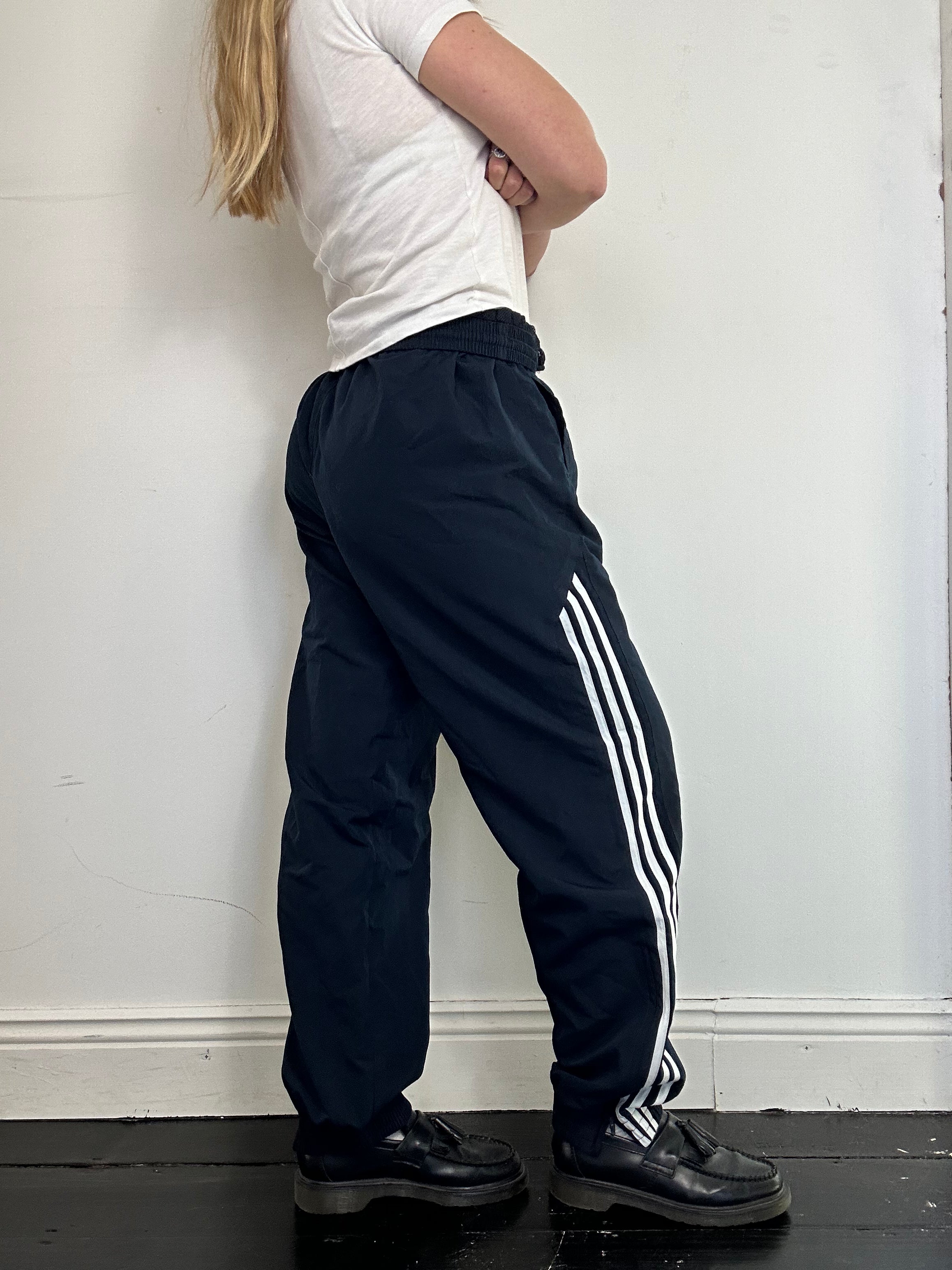 Adidas Navy Tracksuit Bottoms Size L