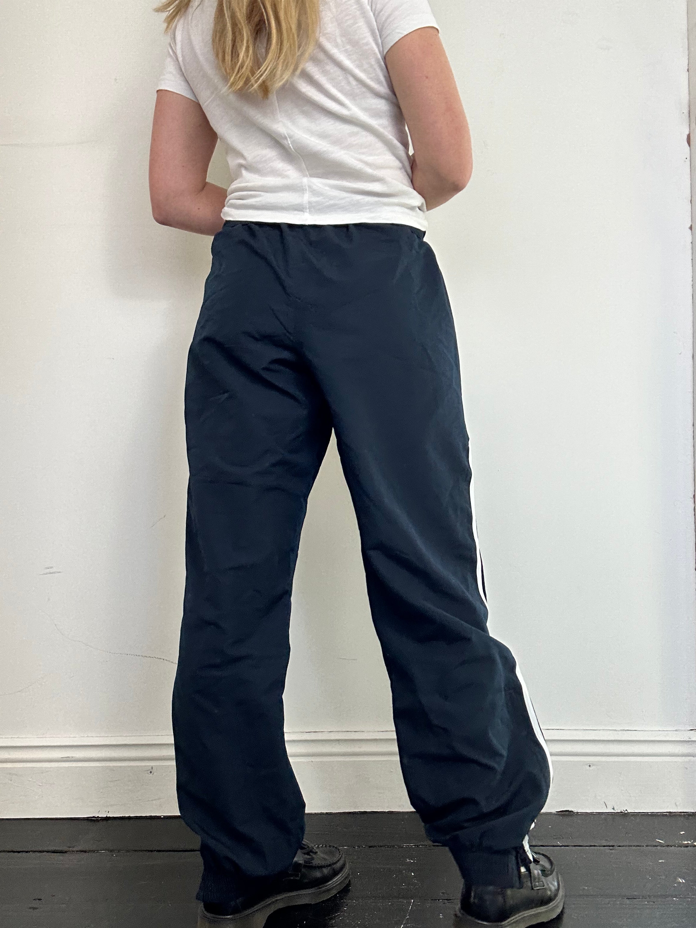 Adidas Navy Tracksuit Bottoms Size L