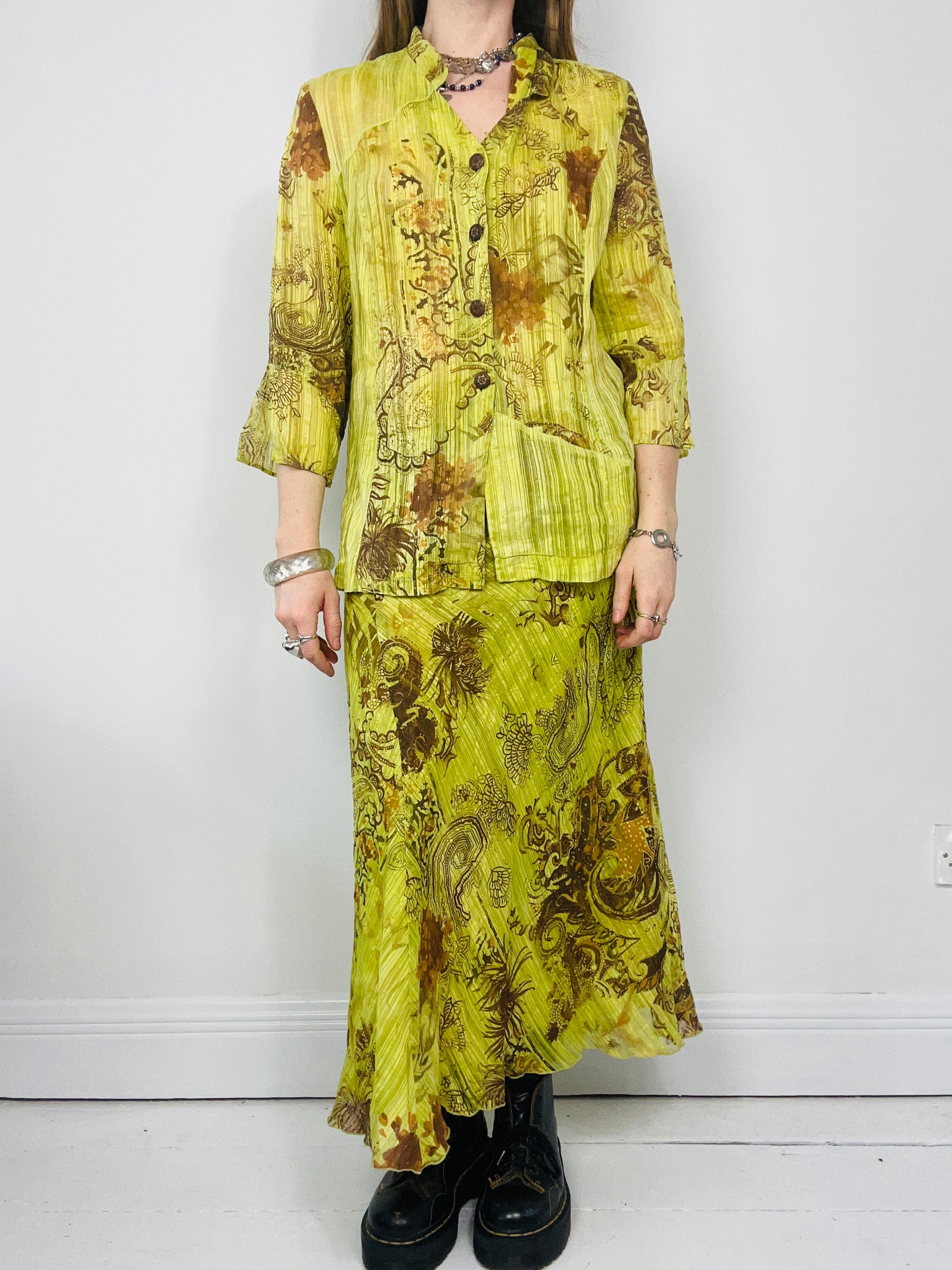 Lime green Two Piece Set Size 12