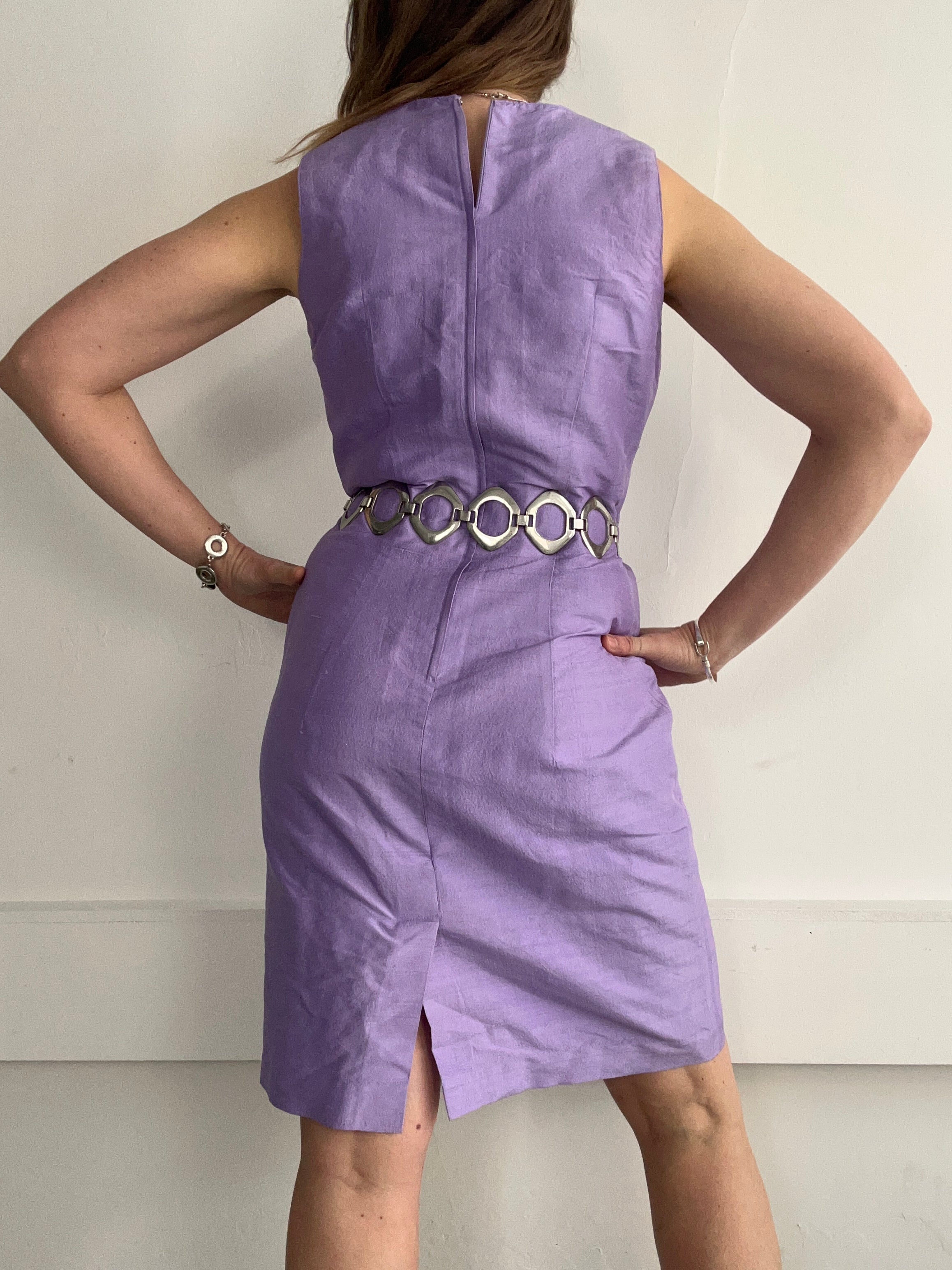 Lilac 80's Silk Dress Size 12