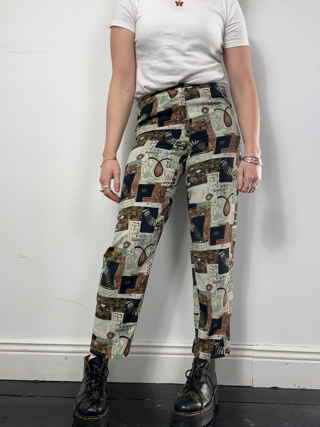 80's Print Pants Size 8