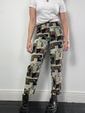 80's Print Pants Size 8