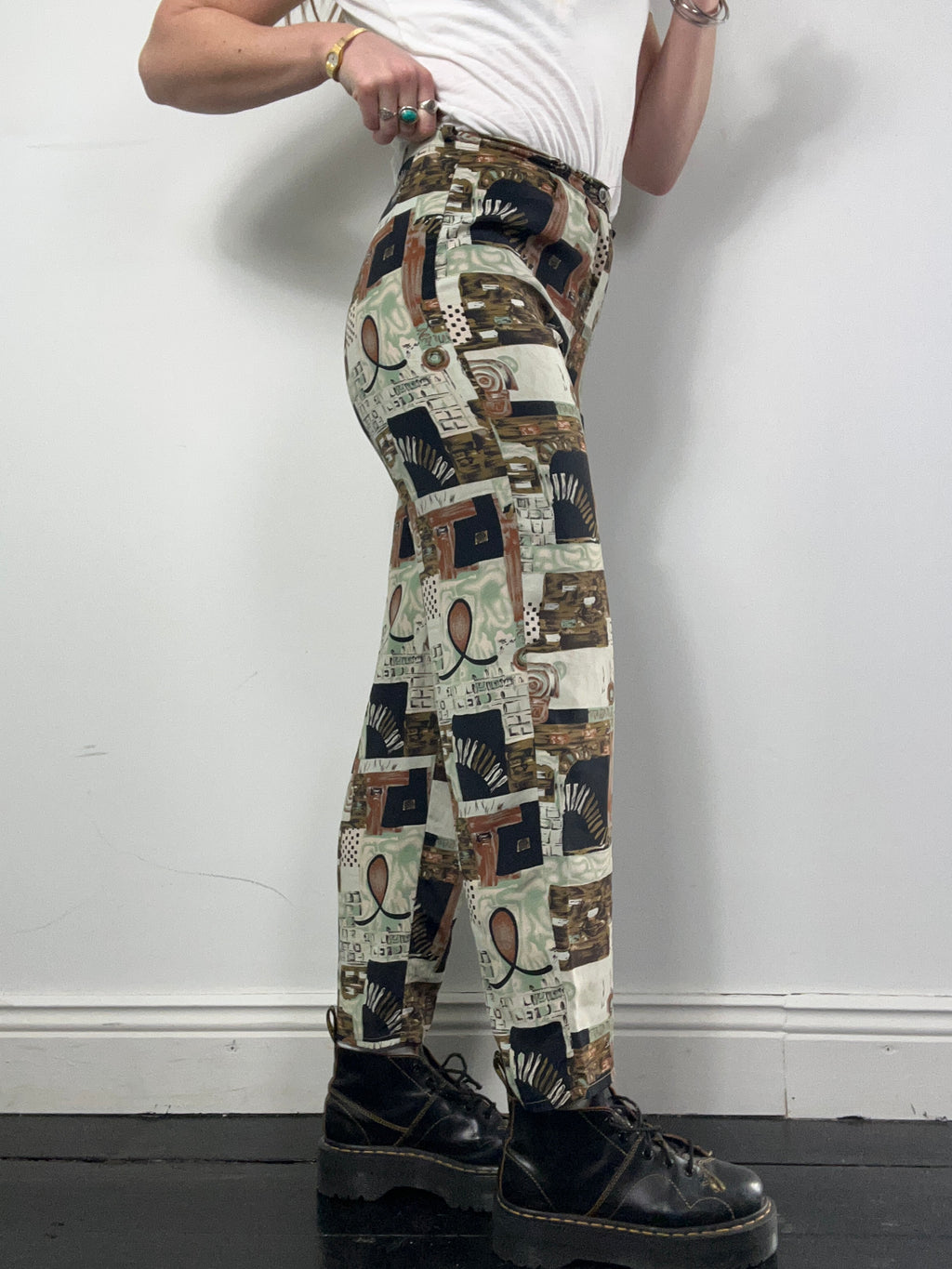 80's Print Pants Size 8