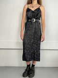 Silk Black Slip Dress Size 10