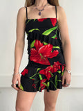 Flroal Ruffle Two piece Set Size 10