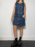90's Denim Mini Dress Size 12