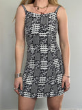 Patchwork Mini Dress 90's Size 6