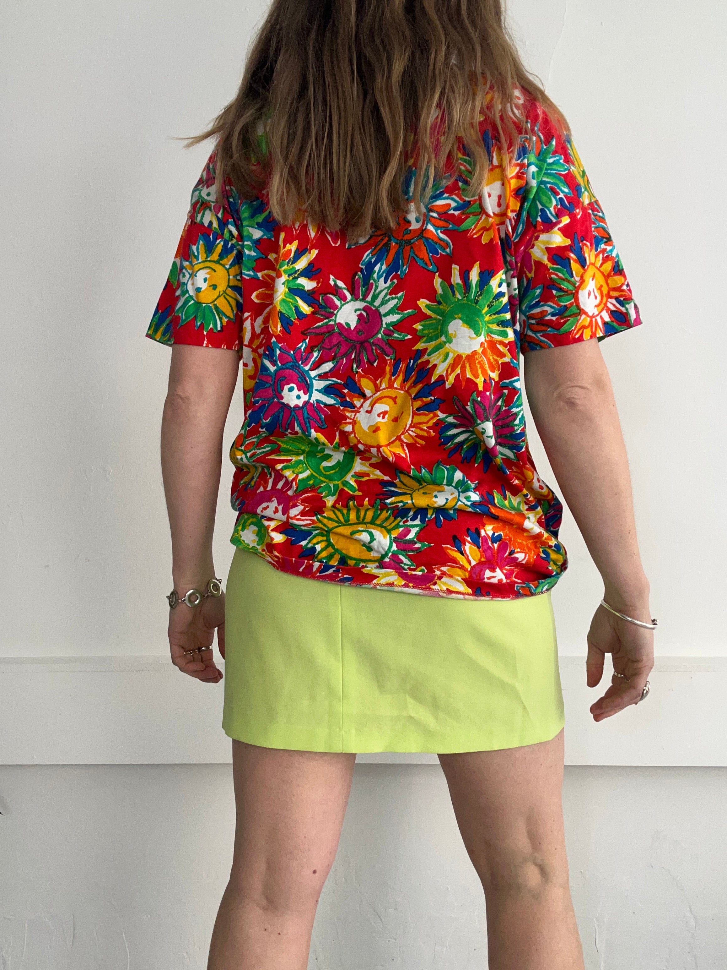 Lime Green Mini Skirt Size 10