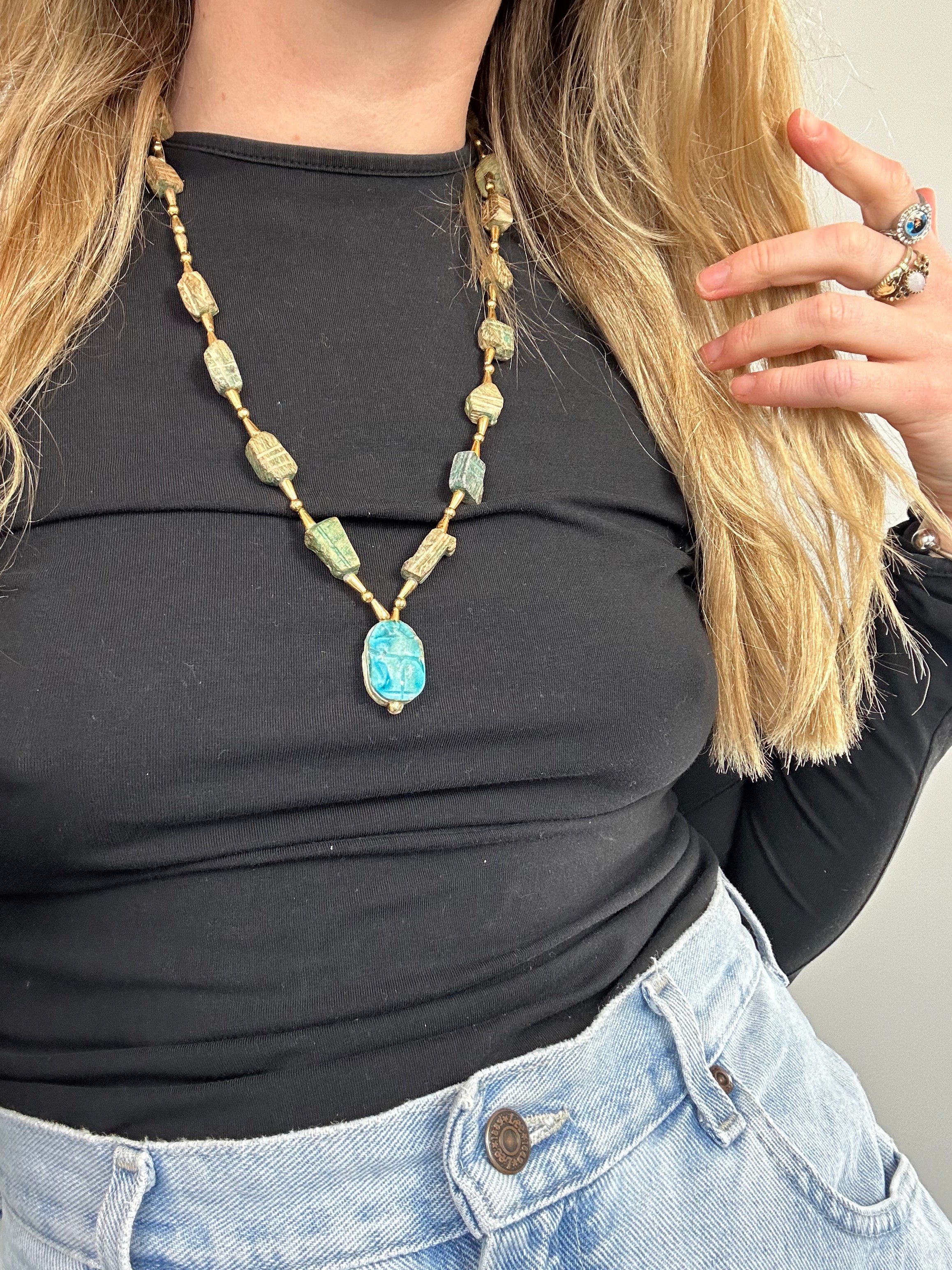 Turquoise Beaded Necklace