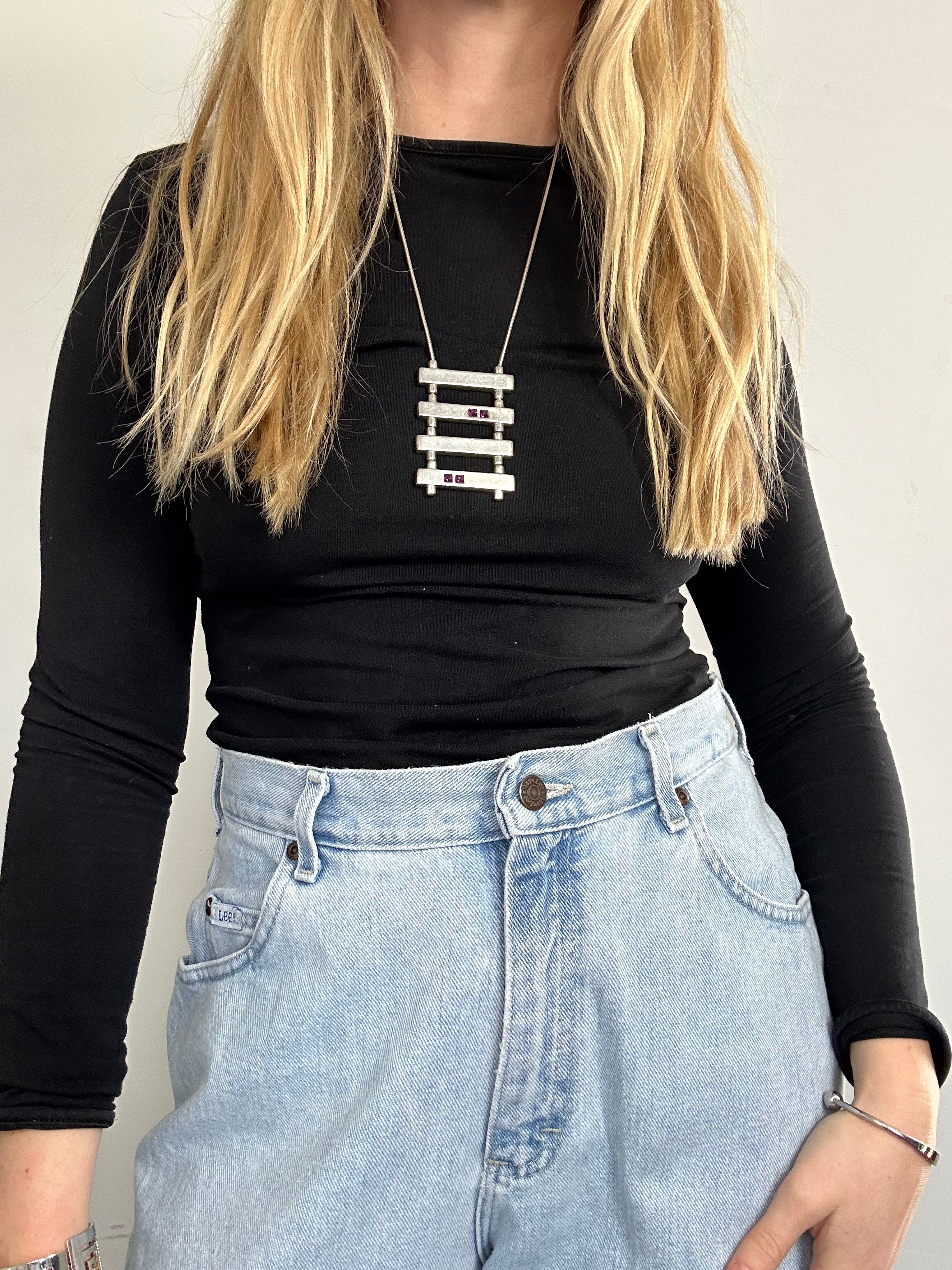 Silver Ladder Necklace