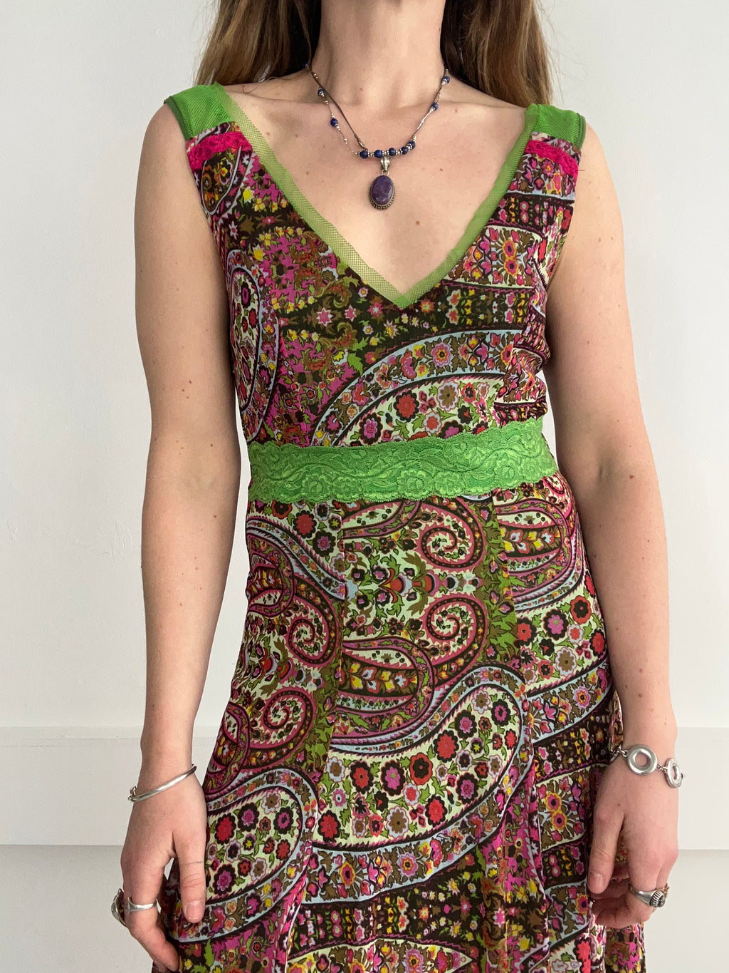 Mesh Flroal Mini Dress Size 12