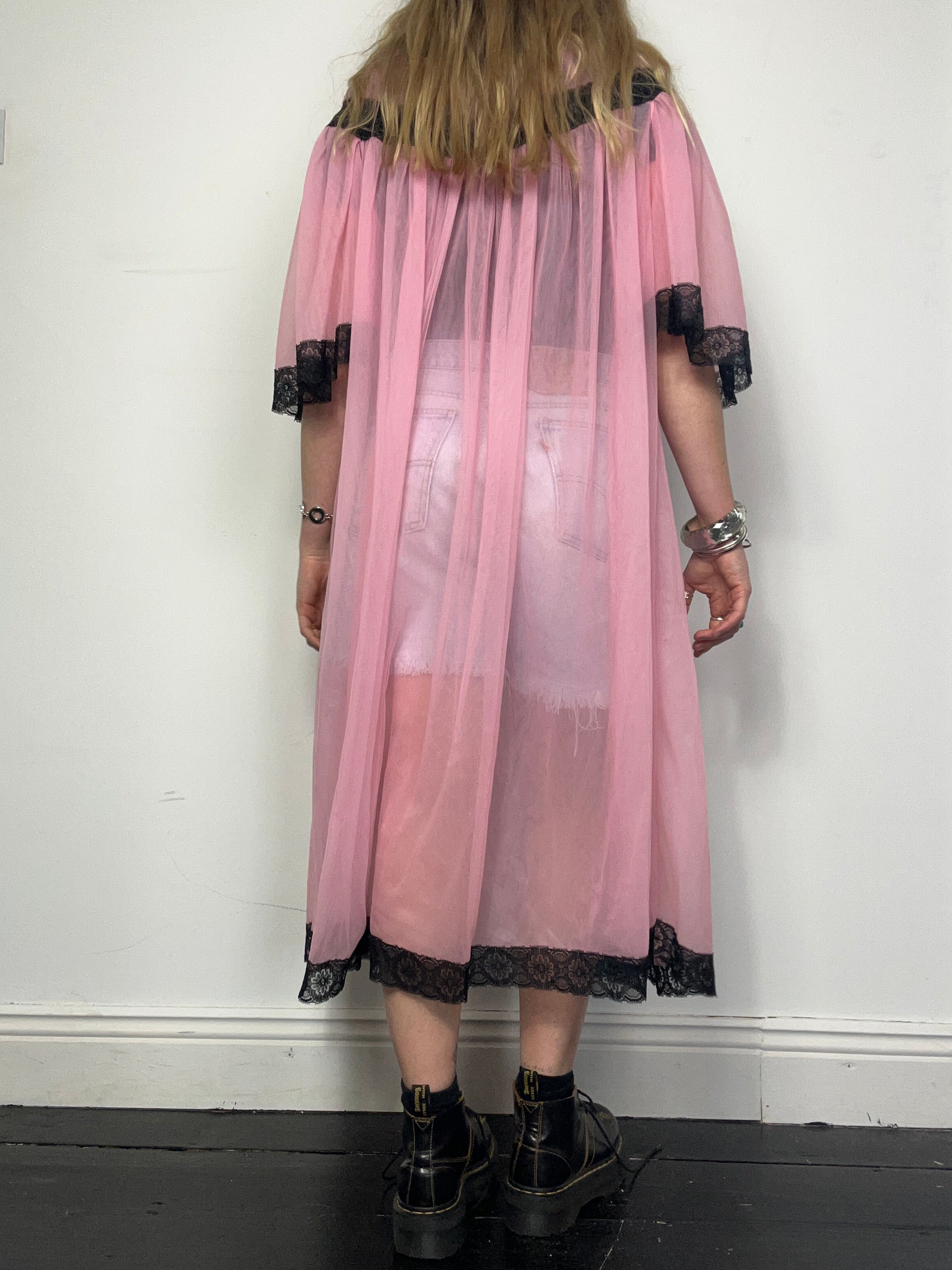 Pink 1970's Kimono Size L