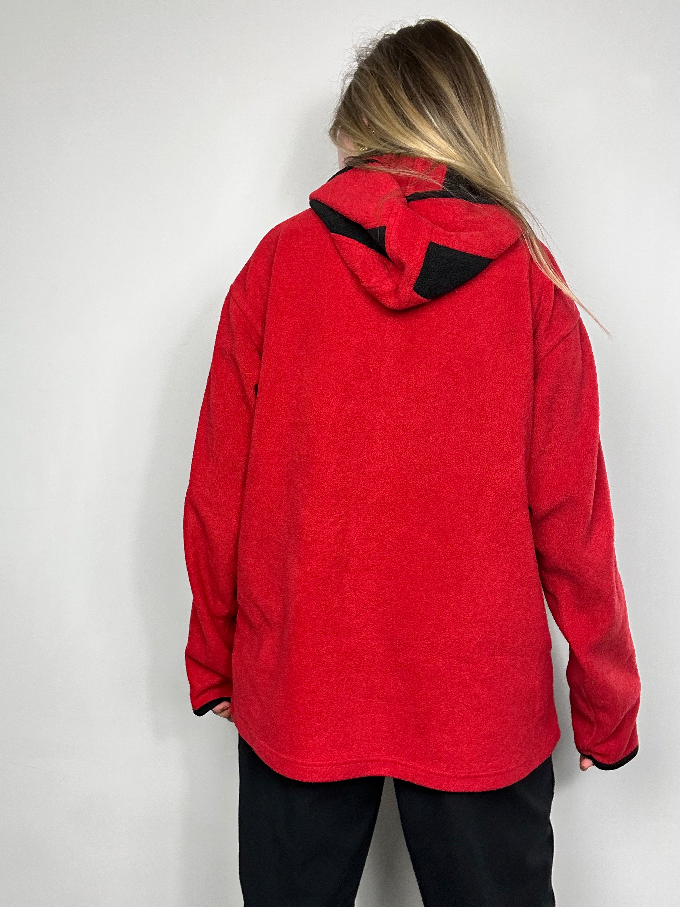 Chicago Red Half Zip Fleece Size L