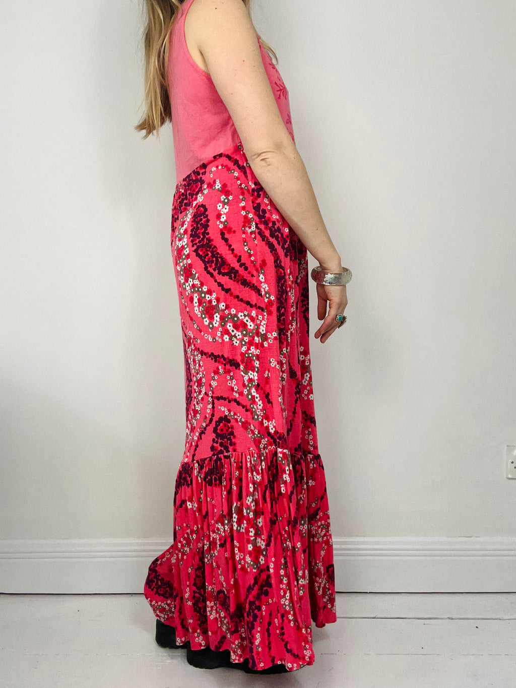 Pink Paisley Maxi Dress Size 12