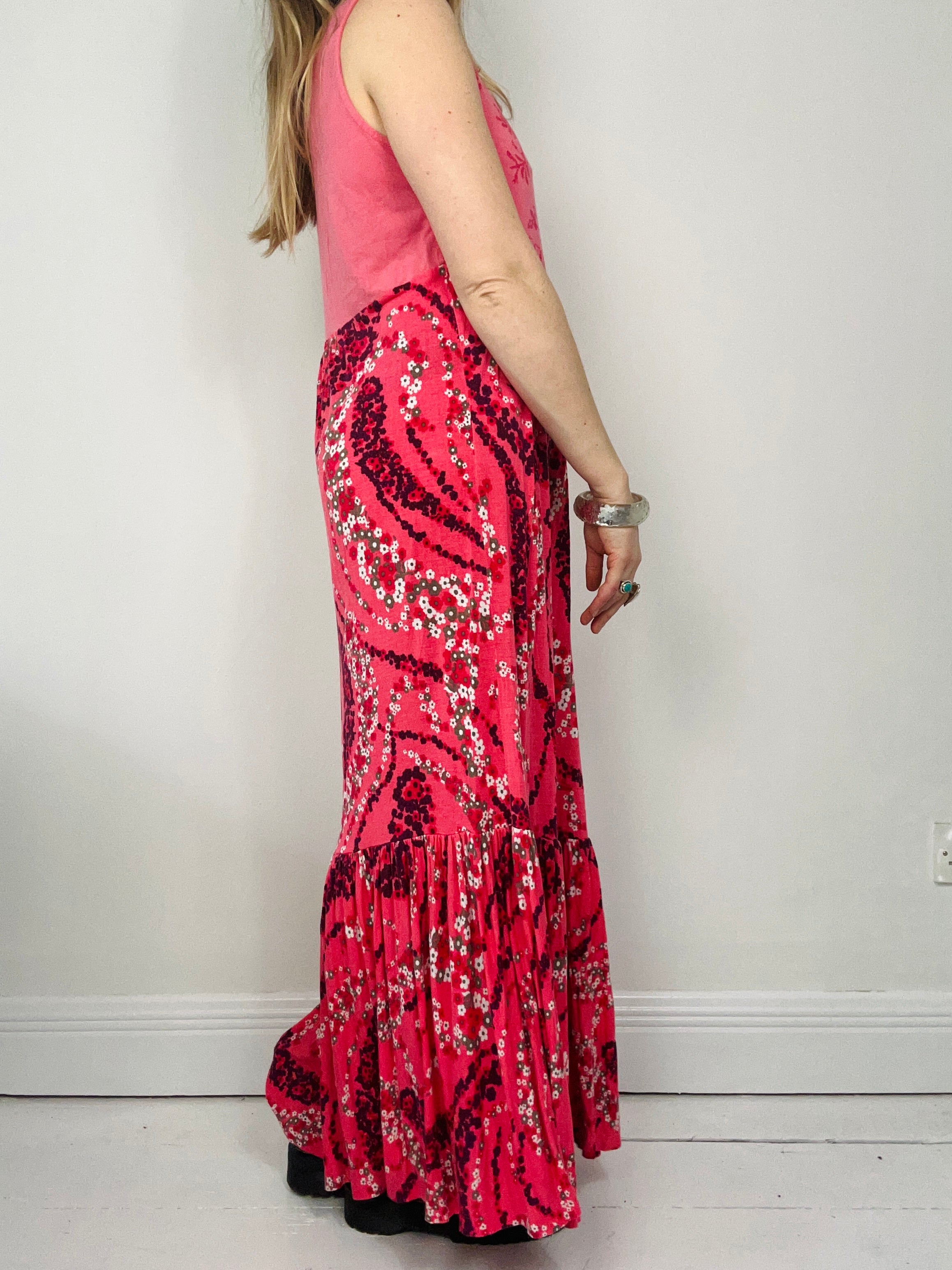 Pink Paisley Maxi Dress Size 12