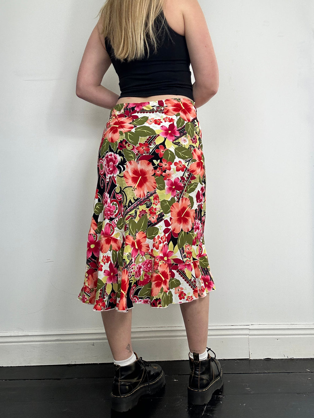 90's Floral Skirt Size 12