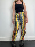 High Waiosted 80's Printed joggers Size 8