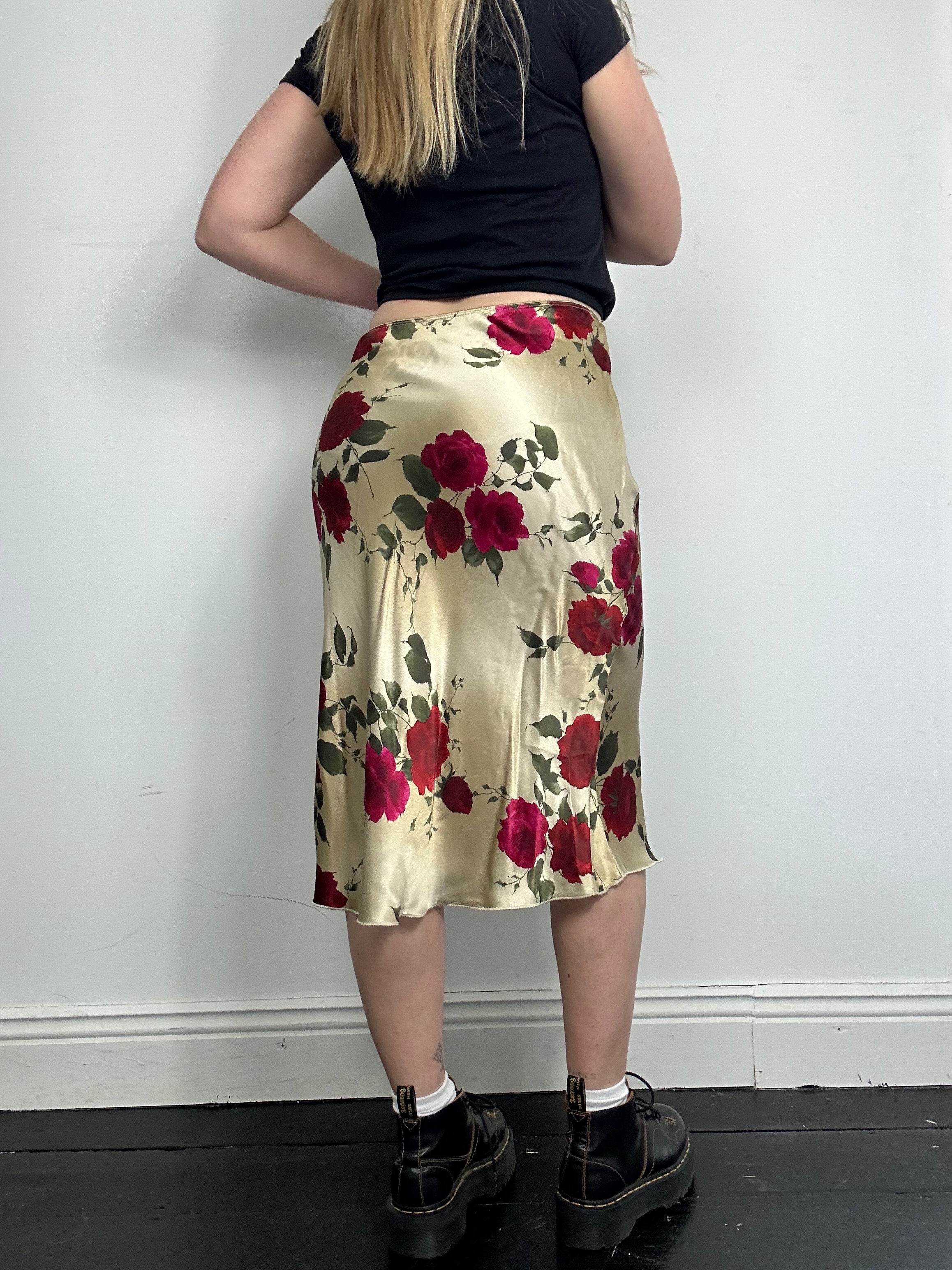 90's Satin Slip Skirt Size 10