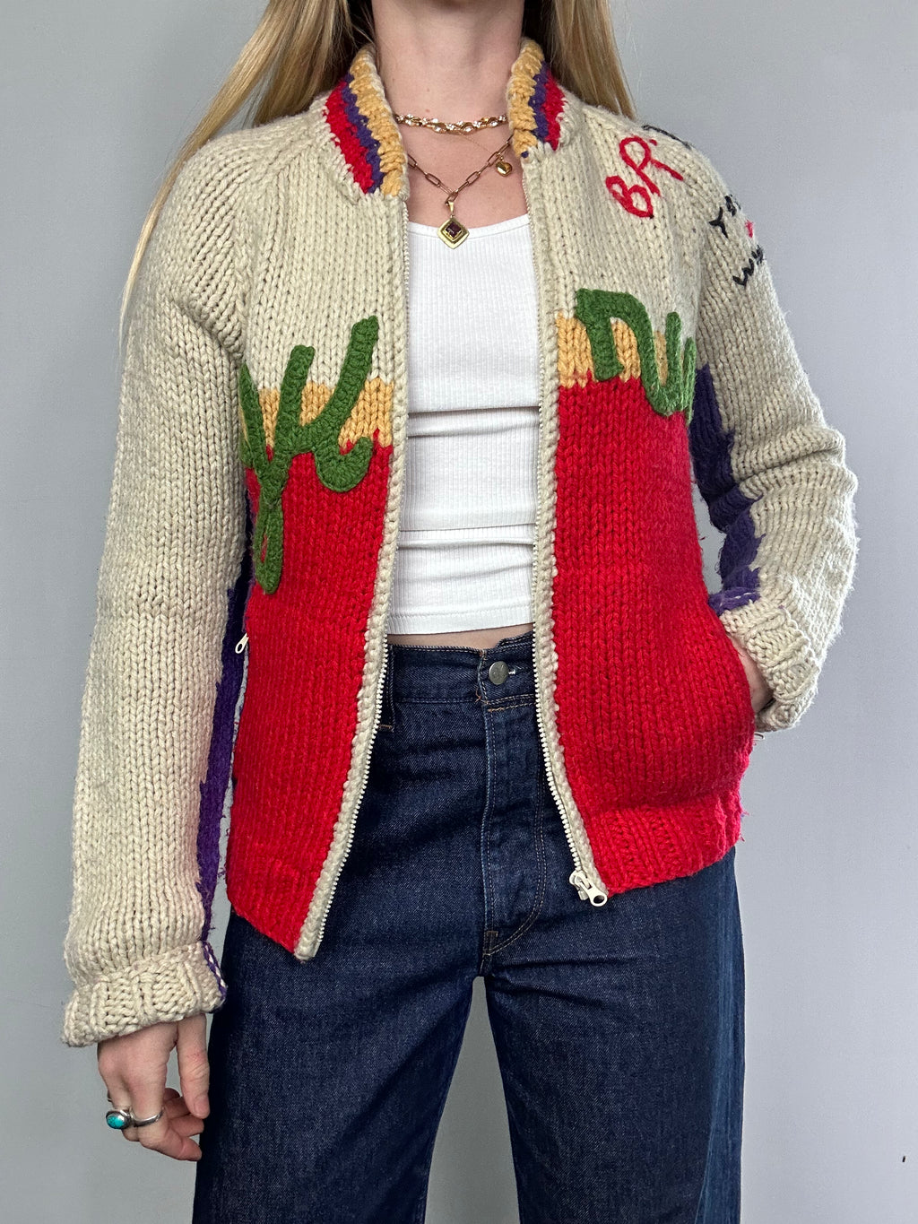 Be Caarful Guru Knit Cardigan Size 10