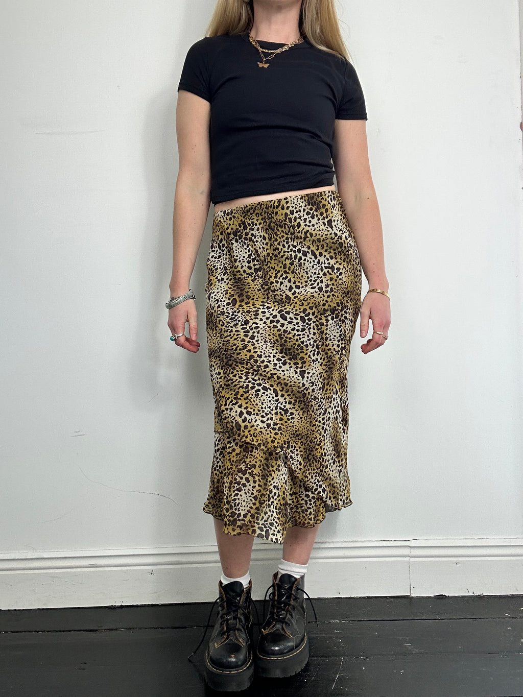 Chiffon Animal Print Skirt Size 8/10