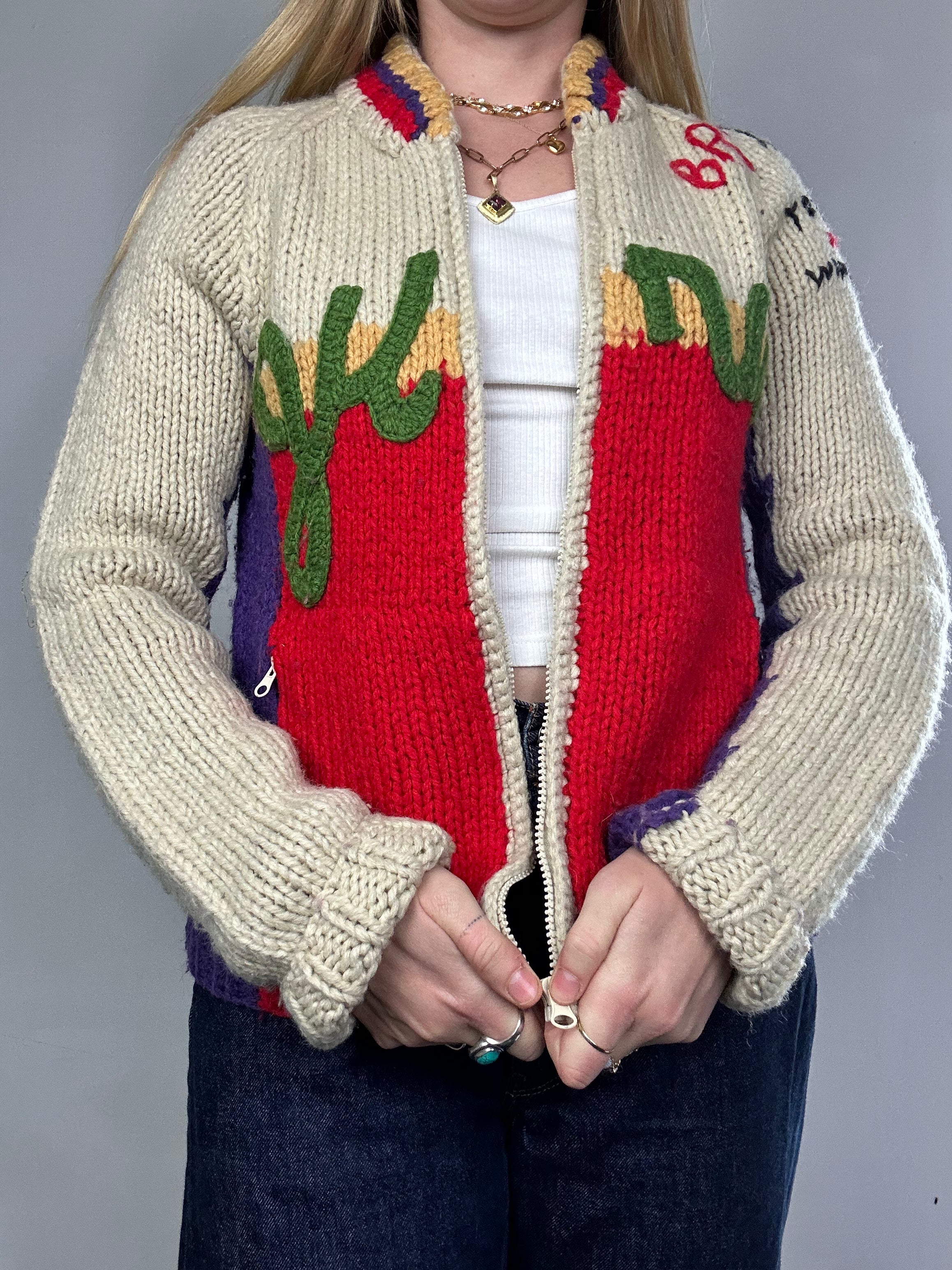 Be Caarful Guru Knit Cardigan Size 10