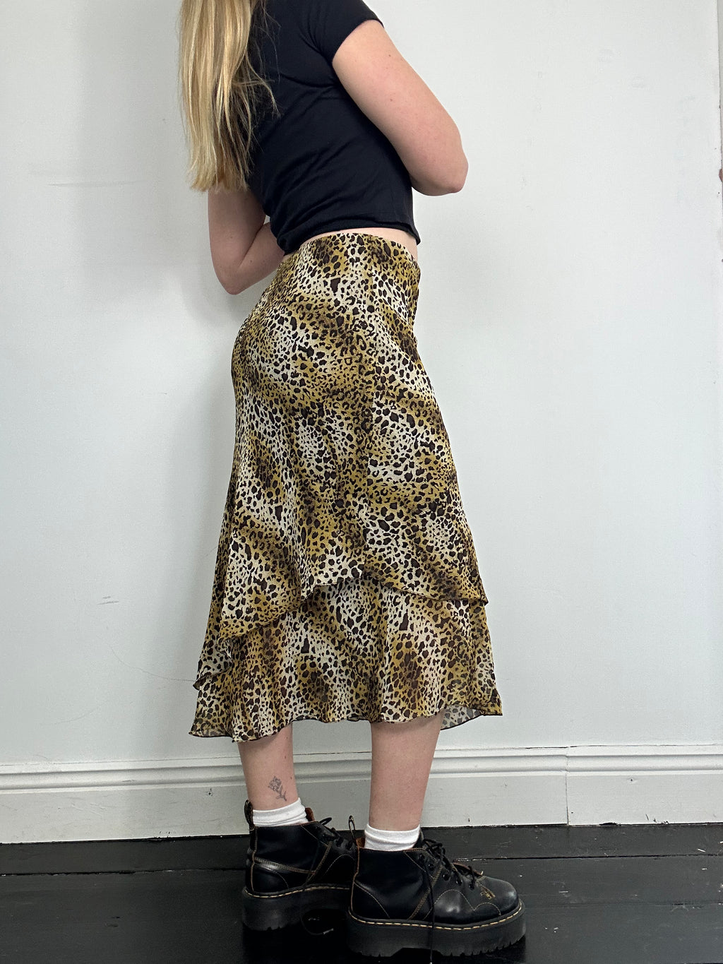 Chiffon Animal Print Skirt Size 8/10