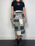 Patchwork Wrap Skirt Size 10