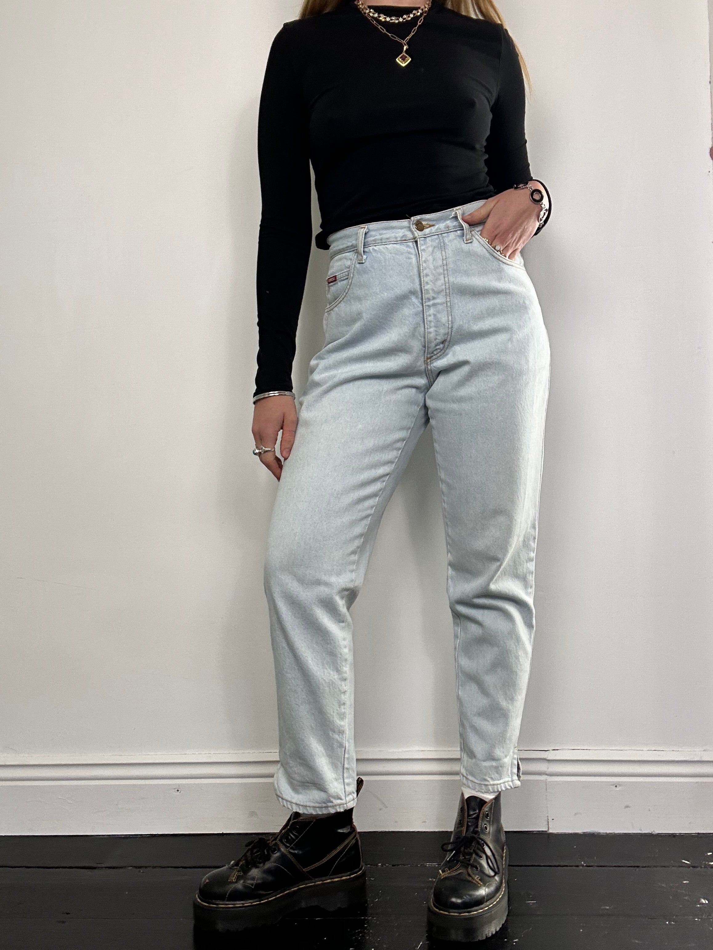 High Waisted 80's Denim Jeans Size 28