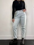High Waisted 80's Denim Jeans Size 28" Waist