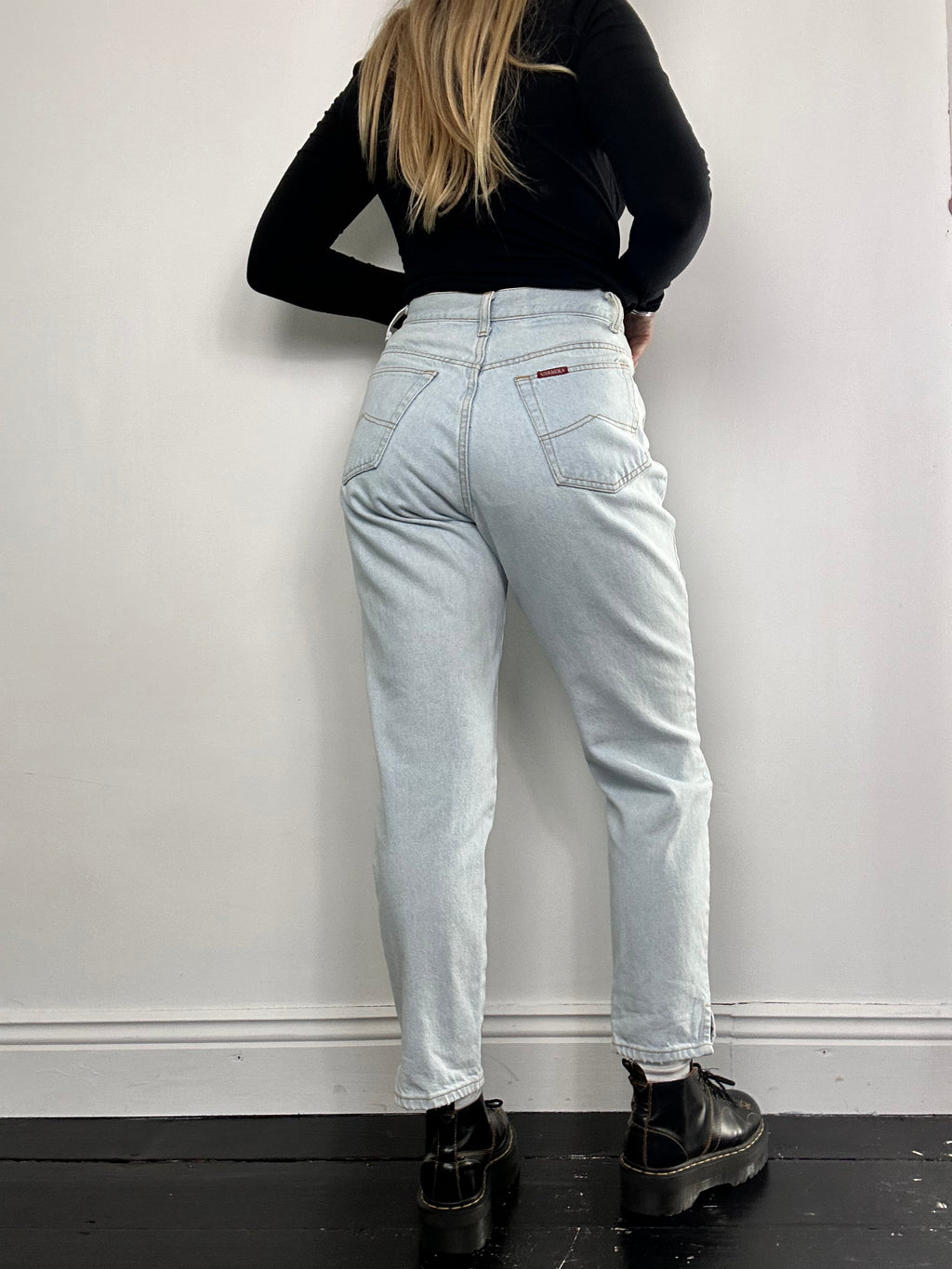 High Waisted 80's Denim Jeans Size 28" Waist