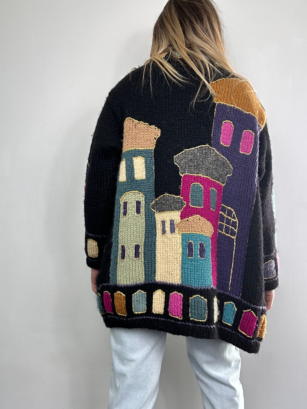 80's Sky Line Cardigan Size 12/14