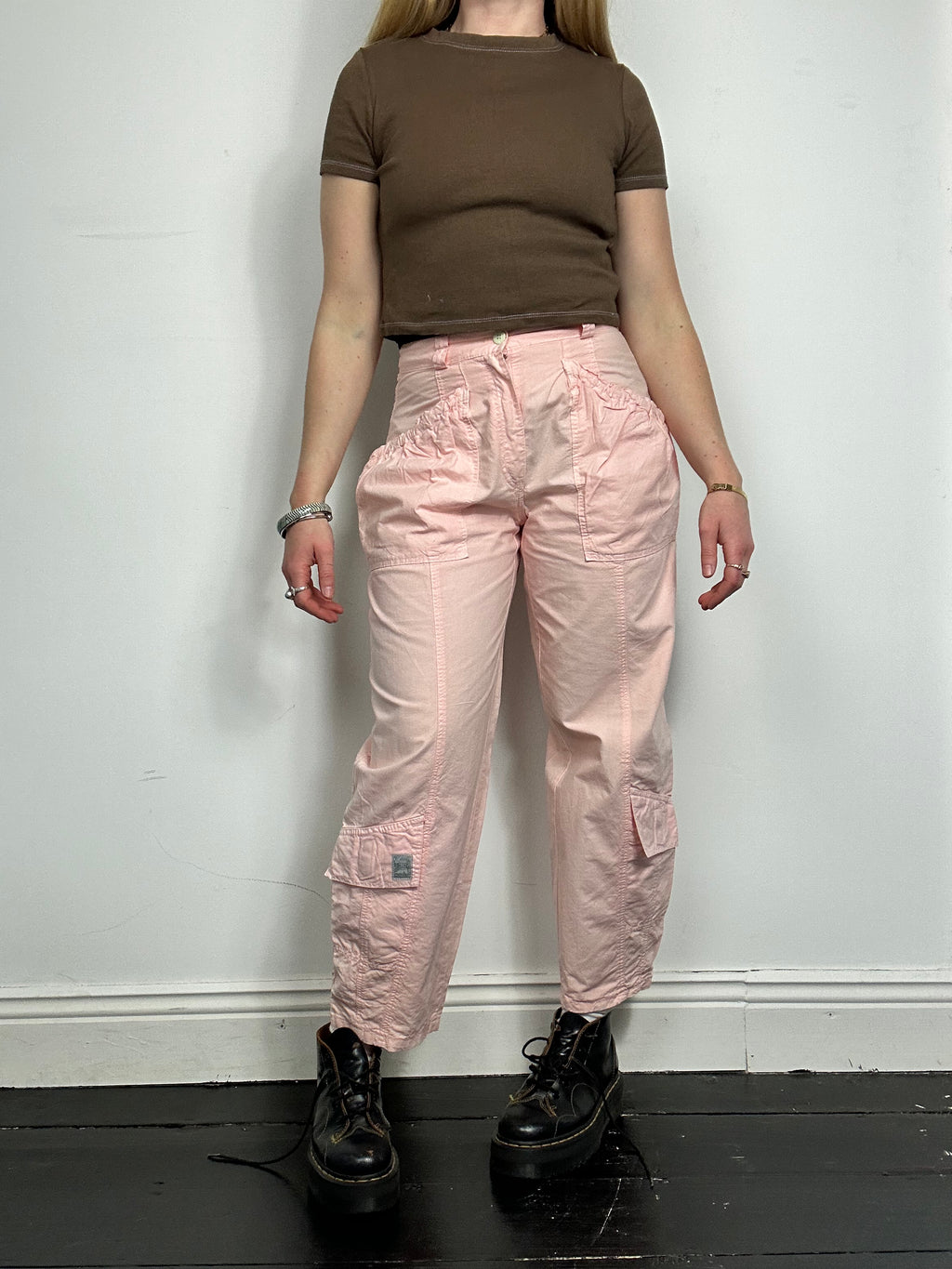 Baby pink Cargo Pants Size 8