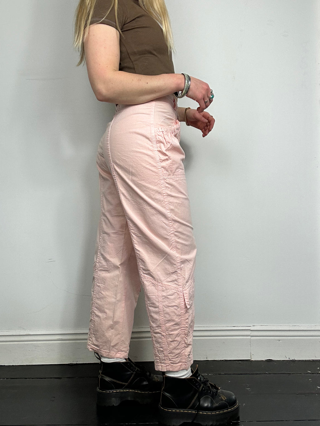 Baby pink Cargo Pants Size 8