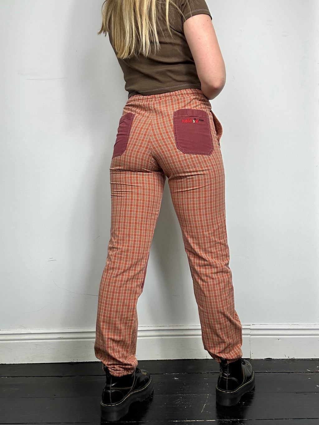 Rock Climbing Tartan Pants Size 8