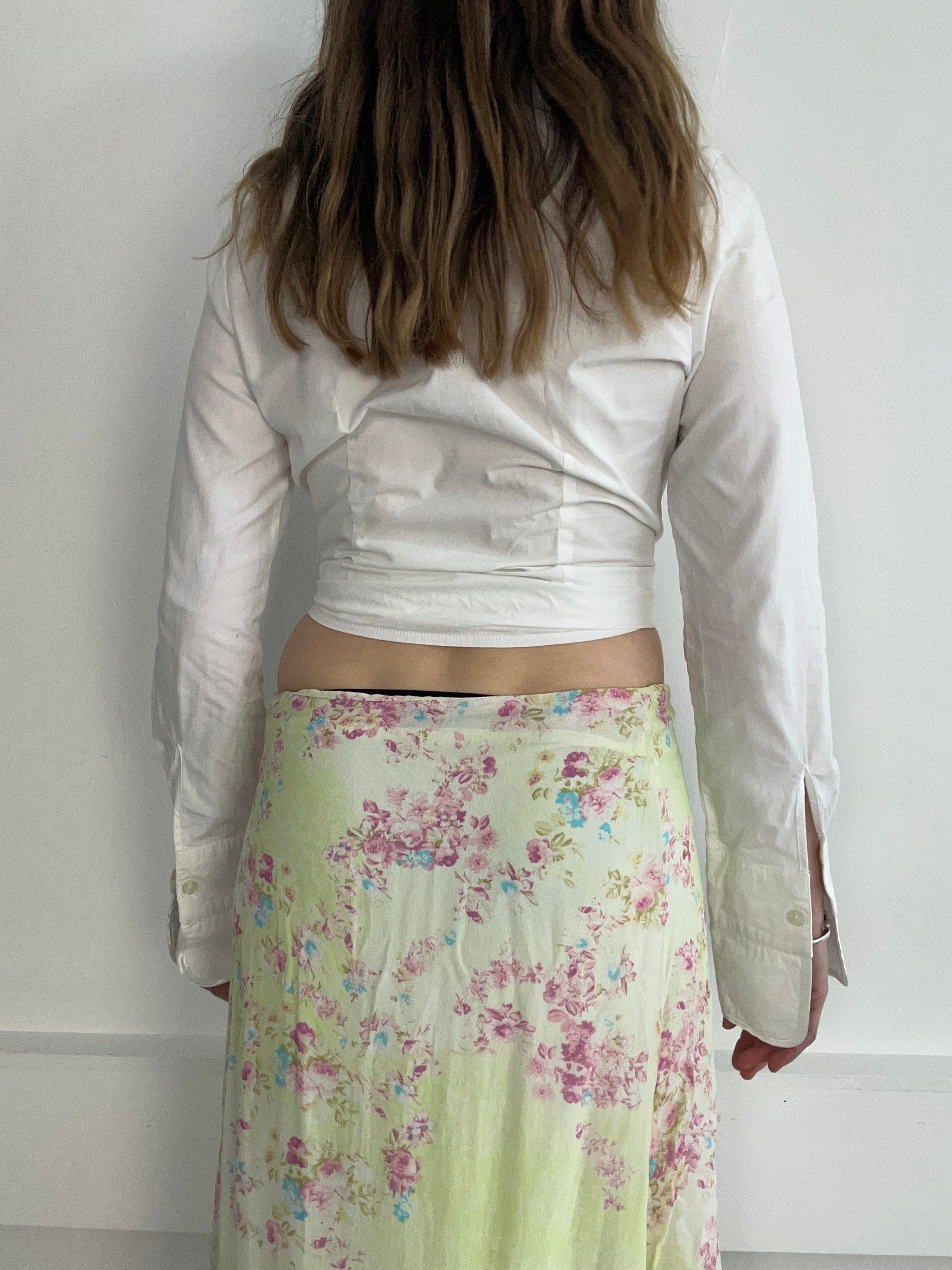 White ruffle Shirt Size 12
