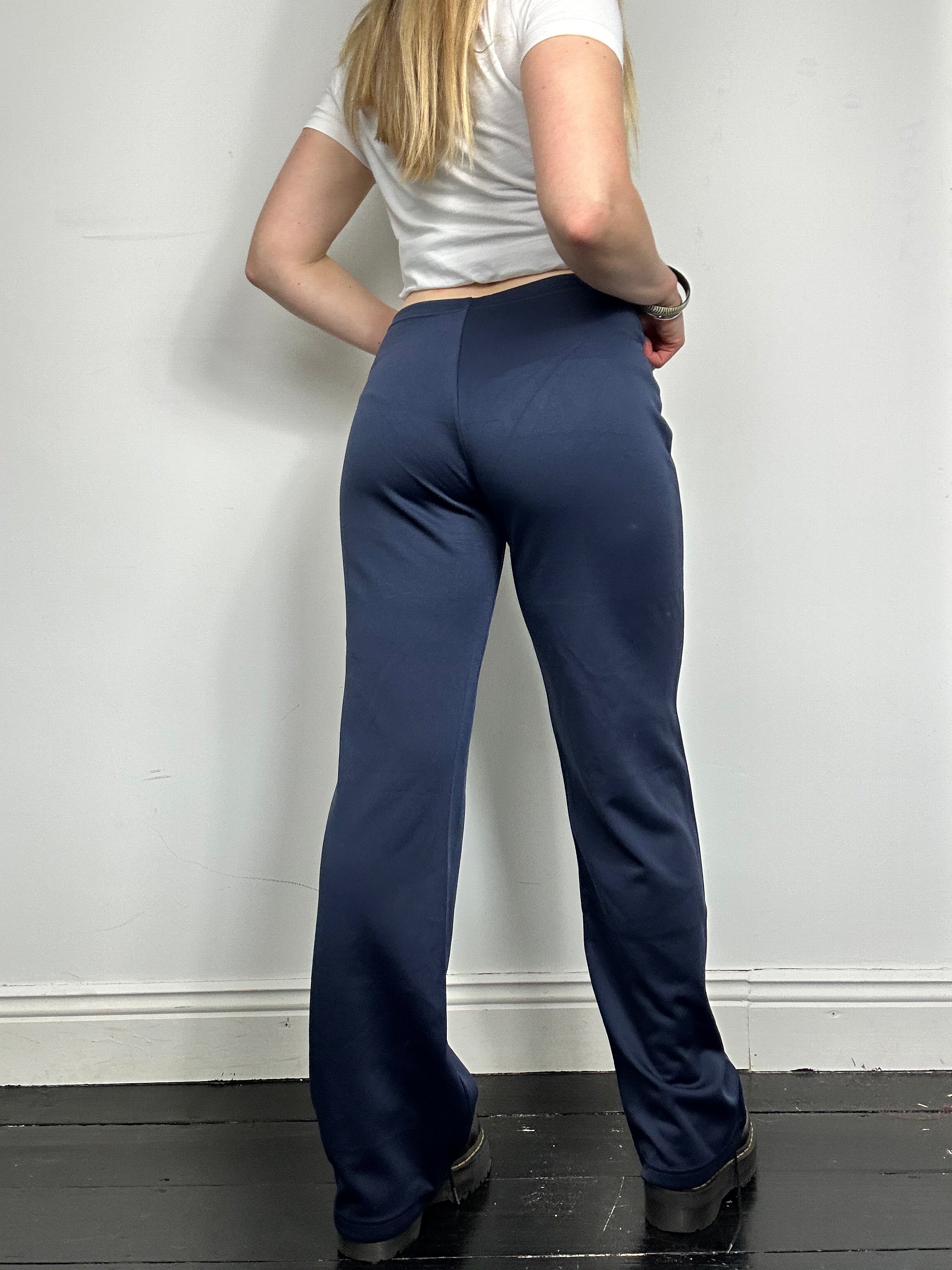 Asics Navy Flares Size 10