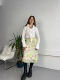 White ruffle Shirt Size 12